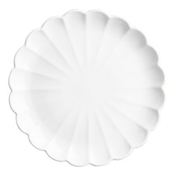 Assiettes festonn&eacute;es Olympia Bloom blanches 276&nbsp;mm (lot de 4) - Gastronoble - JB395
