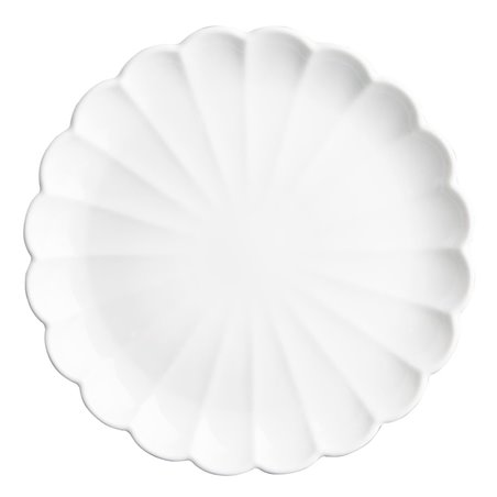 Assiettes festonn&eacute;es Olympia Bloom blanches 276&nbsp;mm (lot de 4) - Gastronoble - JB395