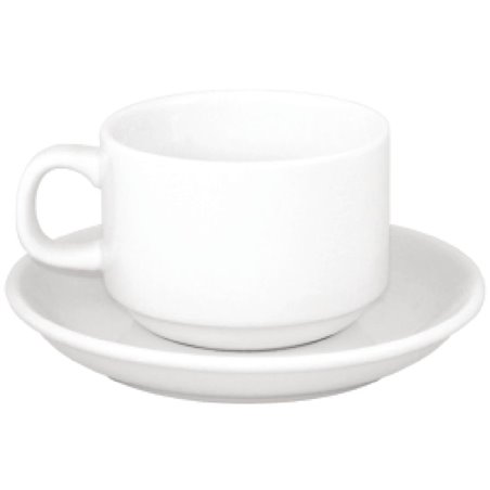 OFFRE SP&Eacute;CIALE Ensemble de tasses &agrave; th&eacute; et de soucoupes empilables Olympia Athena (lot de 24) - Gastronoble - S376