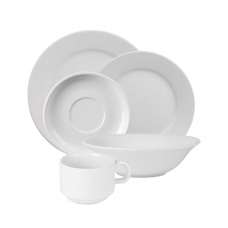 OFFRE SP&Eacute;CIALE Lot de 24 ensembles compos&eacute;s de 5 pi&egrave;ces Athena Hotelware - Gastronoble - S610