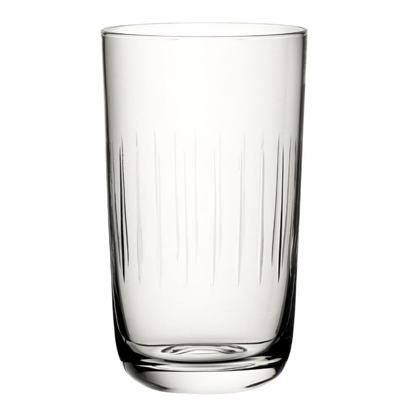 Verres hauts rainur&eacute;s nid d'abeille Raffles Utopia 420ml (lot de 6) - Gastronoble - DZ449