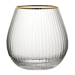 Verres &agrave; gin sans pied bord dor&eacute; Hayworth Utopia 650 ml (lot de 6) - Gastronoble - CZ044