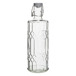 Bouteilles d'eau en verre avec bouchon Olympia Geo 1L (lot de 6) - Gastronoble - DN816