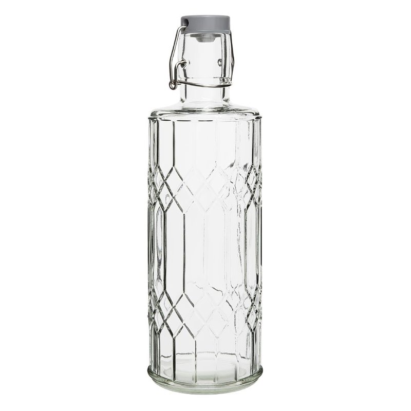 Bouteilles d'eau en verre avec bouchon Olympia Geo 1L (lot de 6) - Gastronoble - DN816