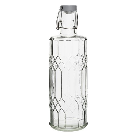 Bouteilles d'eau en verre avec bouchon Olympia Geo 1L (lot de 6) - Gastronoble - DN816