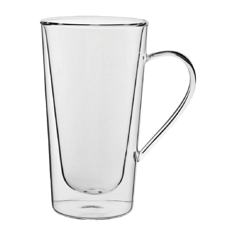 Verres &agrave; latte double paroi avec anse haute Utopia 34cl (lot de 6) - Gastronoble - FJ245