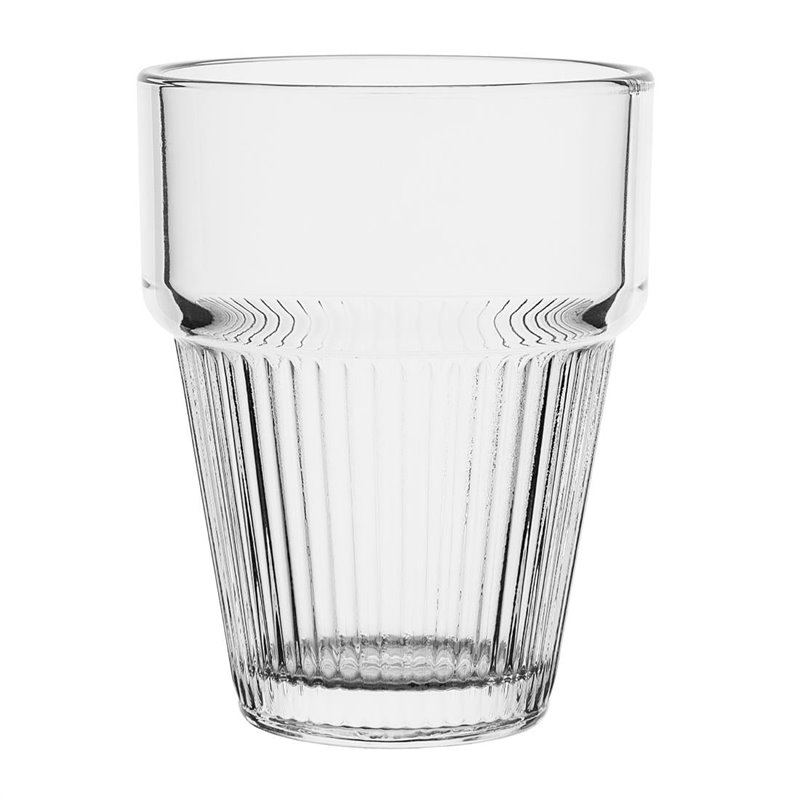 Gobelets empilables rainur&eacute;s Olympia 150ml (lot de 6) - Gastronoble - HW797