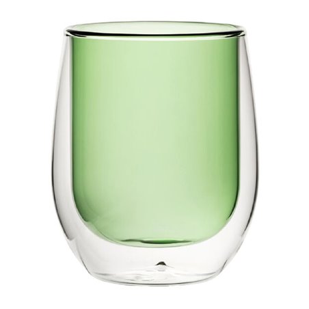 Verres &agrave; eau double paroi Utopia verts 27 cl (lot de 6) - Gastronoble - HY505