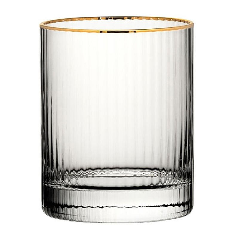 Verres &agrave; whisky bord dor&eacute; Hayworth Utopia 325 ml (lot de 6) - Gastronoble - DZ444