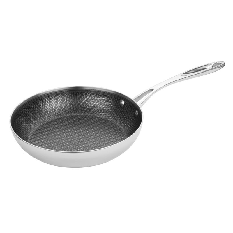 Sauteuse en inox avec rev&ecirc;tement Tri-Shield Vogue 24cm - Gastronoble - GP188
