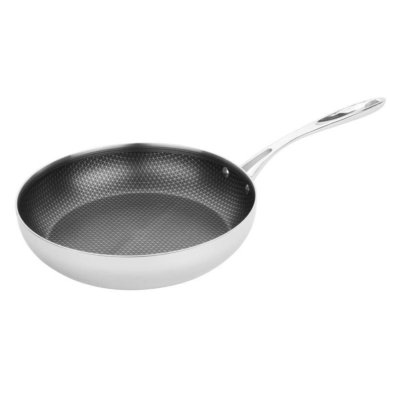 Sauteuse en inox avec rev&ecirc;tement Tri-Shield Vogue 28cm - Gastronoble - GP189