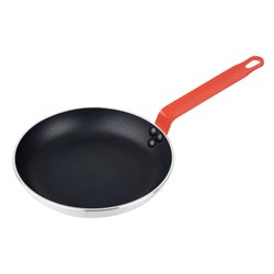 Po&ecirc;le en aluminium antiadh&eacute;sive Hygiplas Teflon Platinum Plus avec poign&eacute;e rouge 24cm - Gastronoble - HT965