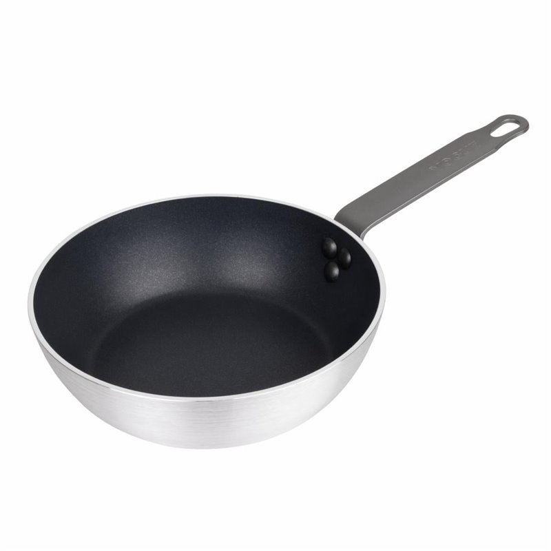 Sauteuse antiadh&eacute;sive en aluminium Vogue Teflon Platinum Plus 240mm - Gastronoble - HT986