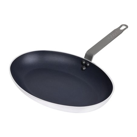 Po&ecirc;le ovale en aluminium antiadh&eacute;sive Vogue Teflon Platinium Plus 360mm - Gastronoble - HT988