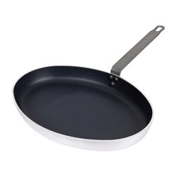Po&ecirc;le ovale en aluminium antiadh&eacute;sif Vogue Teflon Platinum Plus 400mm - Gastronoble - HT992