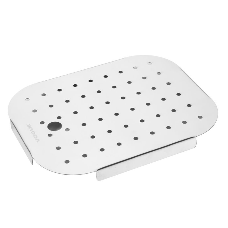 &Eacute;gouttoir en acier inoxydable Vogue pour GN 1/2 - Gastronoble - FU267