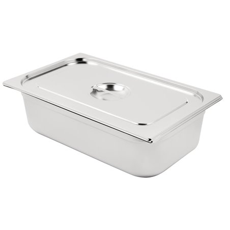 Bac GN 1/1 en inox avec couvercle Vogue - Gastronoble - SA248