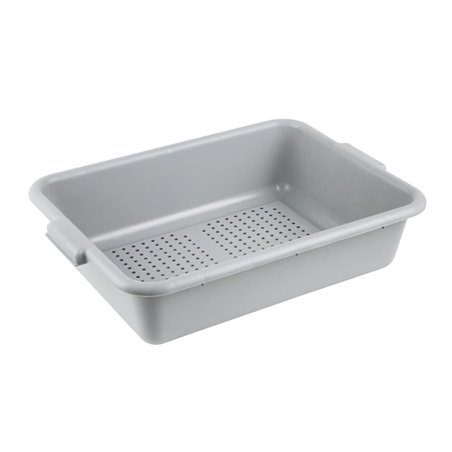 Bac alimentaire perfor&eacute; en plastique EDLP Vogue gris - Gastronoble - DN583
