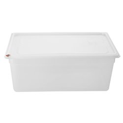 Bacs PP Hygiplas Click GN 1/1 avec couvercles et 7 clips de couleur 200mm 25,6L (lot de 2) - Gastronoble - FZ088