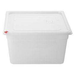 Bacs PP Hygiplas Click GN 2/3 avec couvercles et 7 clips de couleur 200mm 16,1L (lot de 4) - Gastronoble - HZ352