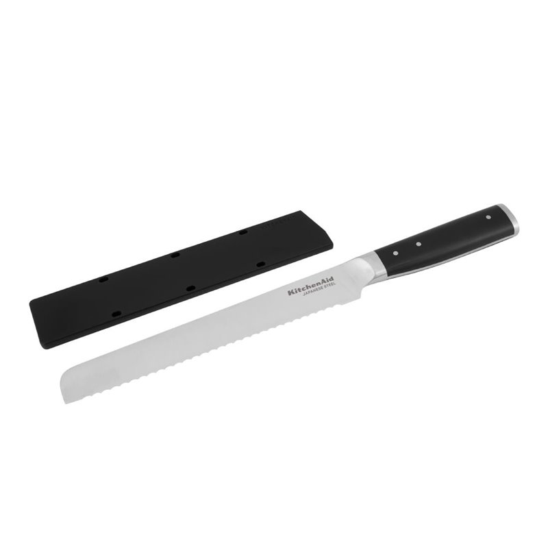 Couteau &agrave; pain KitchenAid avec fourreau 20cm - Gastronoble - DX289