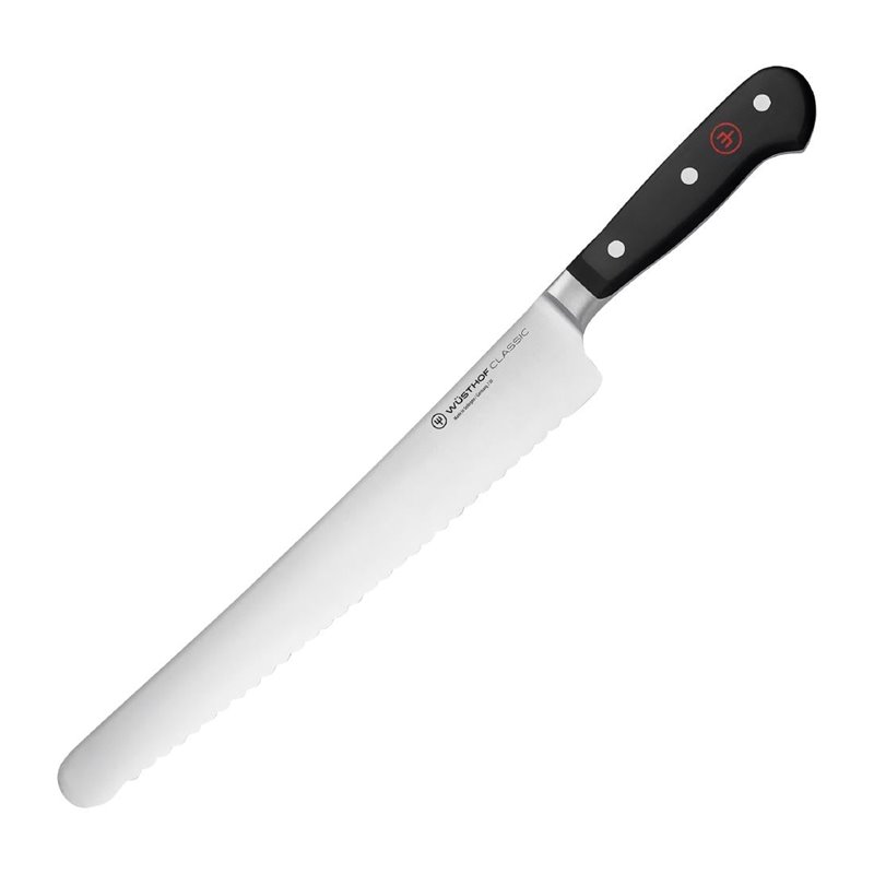 Couteau &agrave; trancher W&uuml;sthof Classic lame alveol&eacute;e 260mm - Gastronoble - FE452