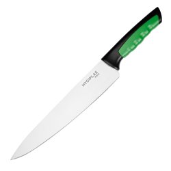 Couteau de cuisine Hygiplas Pro vert 25cm - Gastronoble - JD211