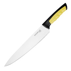 Couteau de cuisine Hygiplas Pro jaune 25cm - Gastronoble - JD215