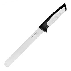Couteau &agrave; pain Hygiplas Pro blanc 20cm - Gastronoble - JD216