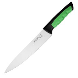 Couteau de cuisine Hygiplas Pro vert 21,5cm - Gastronoble - JD225