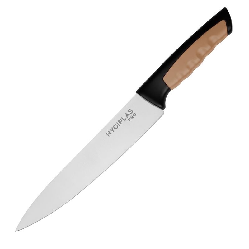 Couteau de cuisine Hygiplas Pro marron 21,5cm - Gastronoble - JD226