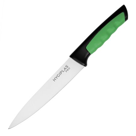 Couteau de cuisine Hygiplas Pro vert 16cm - Gastronoble - JD229