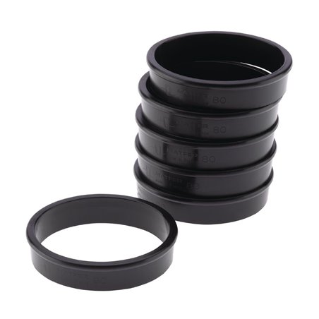 Cercles &agrave; tarte Exoglass Matfer Bourgeat 80 mm (lot de 6) - Gastronoble - FA984