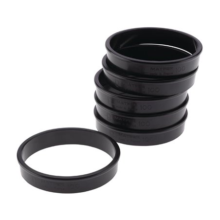 Cercles &agrave; tarte Exoglass Matfer Bourgeat 100 mm (lot de 6) - Gastronoble - FA987
