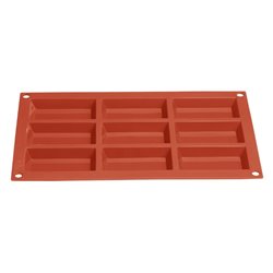 Plaque de 9 moules &agrave; g&acirc;teau en silicone Vogue - Gastronoble - JA311