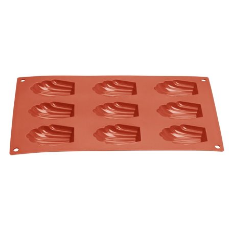 Plaque de 9 moules &agrave; madeleine en silicone Vogue - Gastronoble - JA314