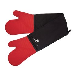 Gant de cuisine double en silicone sans couture MasterClass rouge - Gastronoble - FW884