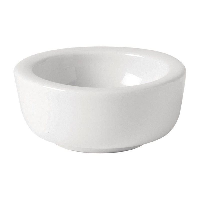Pots &agrave; beurre Utopia Titan blancs 65 mm (lot de 6) - Gastronoble - CW265