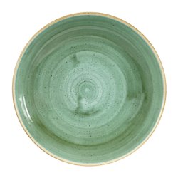 Assiettes coupes rondes Churchill Stonecast Samphire Green 248mm (Lot de 12) - Gastronoble - DF998