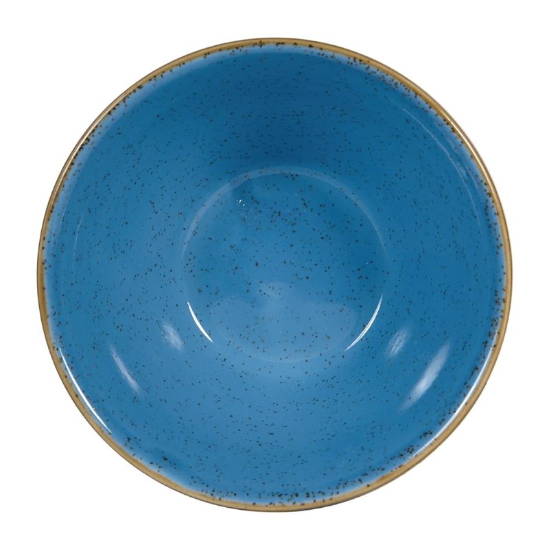 Bols triangulaires Churchill Stonecast Zest Cornflower Blue 340ml (Lot de 12) - Gastronoble - DY890