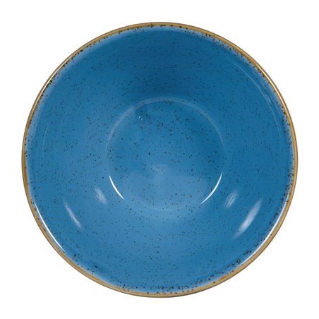 Bols triangulaires Churchill Stonecast Zest Cornflower Blue 340ml (Lot de 12) - Gastronoble - DY890