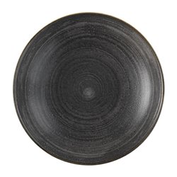 Assiettes coupes rondes Churchill Stonecast Raw Evolve Black 248mm (Lot de 12) - Gastronoble - FS840