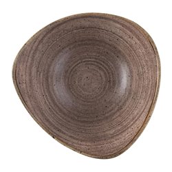 Bols triangulaires Churchill Stonecast Raw Lotus Brown 178mm (Lot de 12) - Gastronoble - FS855