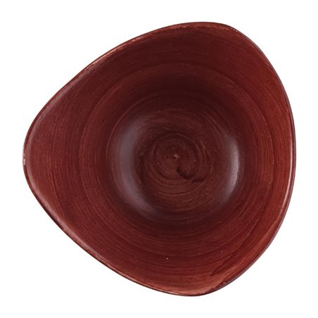 Bols triangulaires Churchill Stonecast Patina Red Rust 152mm (Lot de 12) - Gastronoble - FS887