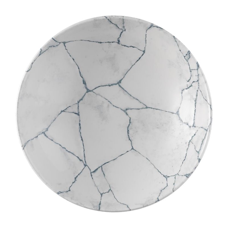 Assiettes coupes rondes Churchill Studio Prints Kintsugi Pearl Evolve Grey 182mm (Lot de 12) - Gastronoble - FS941