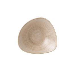 Bols triangulaires Churchill Stonecast Nutmeg Cream 235mm (Lot de 12) - Gastronoble - GR942