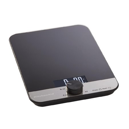 Balance de cuisine digitale en verre KitchenAid noire 5kg - Gastronoble - DX298