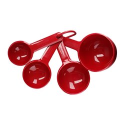 Tasses doseuses KitchenAid rouge empire (lot de 4) - Gastronoble - DX304