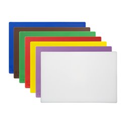 Ensemble de 7 planches &agrave; d&eacute;couper basse densit&eacute; Hygiplas 10mm - Gastronoble - CH042