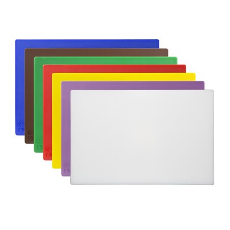 Ensemble de 7 planches &agrave; d&eacute;couper antibact&eacute;riennes basse densit&eacute; Hygiplas 10mm - Gastronoble - CH046